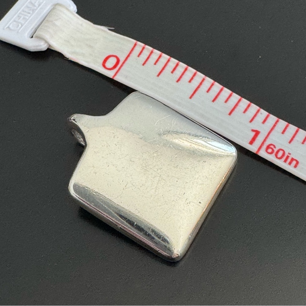 Vintage Solid .925 Sterling Silver Shield Pendant… - image 3